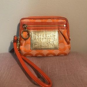 Coach Authentic Poppy Wristlet